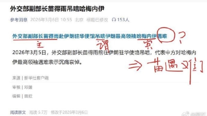 「苗得雨遇難」？ 中共外交部犯語法錯誤惹群嘲