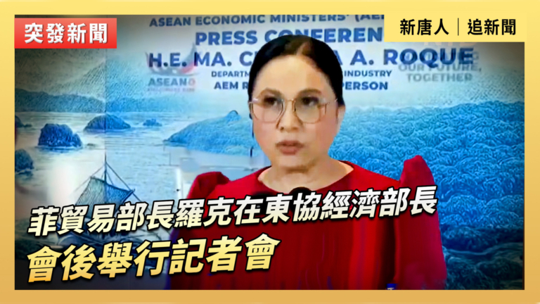 【直播】菲貿易部長羅克在東協經濟部長會後舉行記者會