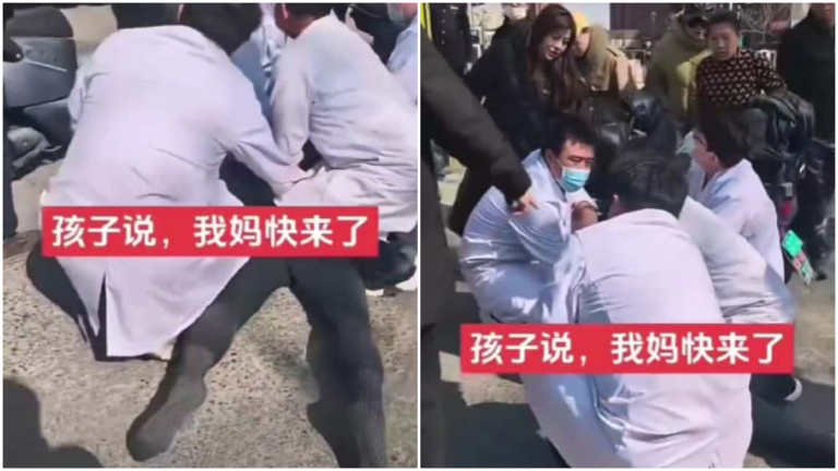 河北4個白大褂當街抓孩子 孩子哭喊媽媽（視頻）