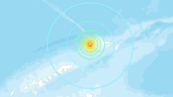 南極洲發生規模6.6極淺層地震