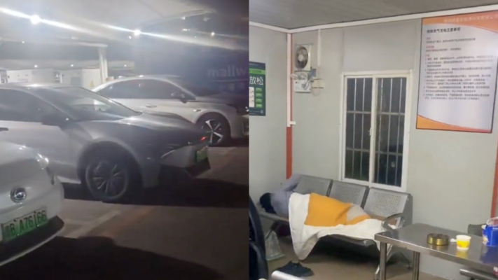 中國網約車司機為省房租 住充電站300天（視頻）