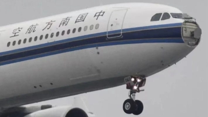遭鳥擊 南航上海飛深圳航班雷達罩脫落返航（視頻）