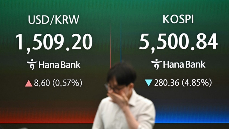 中東危機 韓股重挫逾6%韓元貶至2009年新低