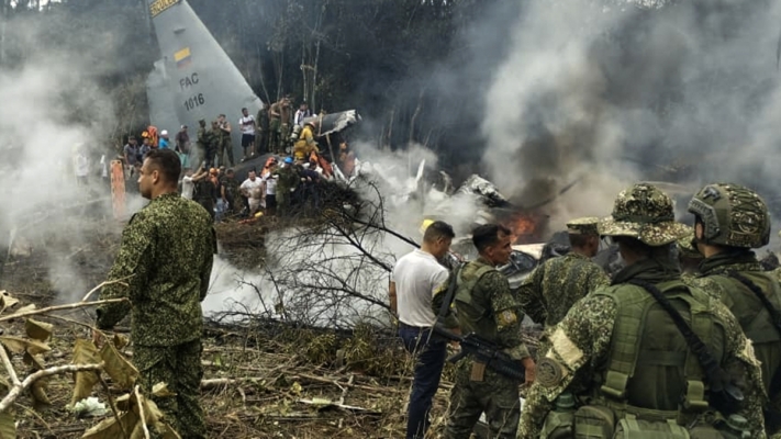 哥倫比亞近年最嚴重空難 軍機墜毀66死4失蹤