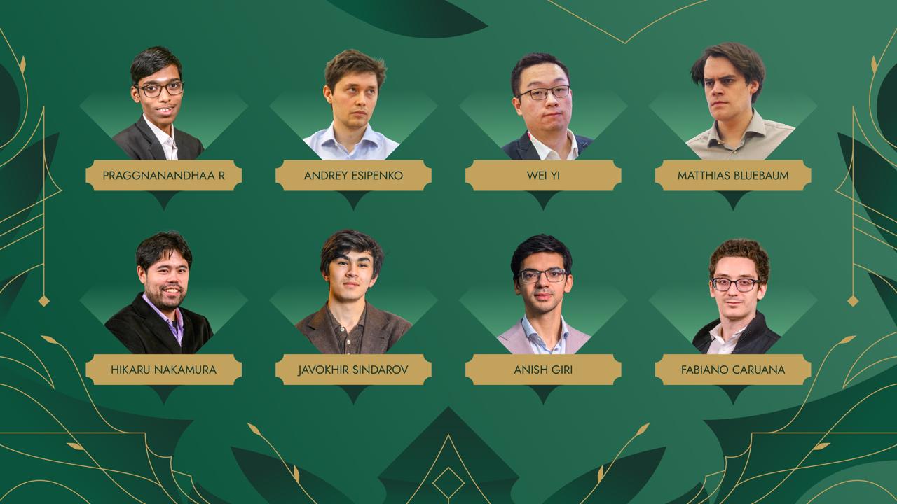 萬眾矚目的2026國際棋聯(FIDE)候選人賽將在塞浦路斯拉開戰幕。圖為本屆候選人賽的八位參賽選手。(FIDE提供)