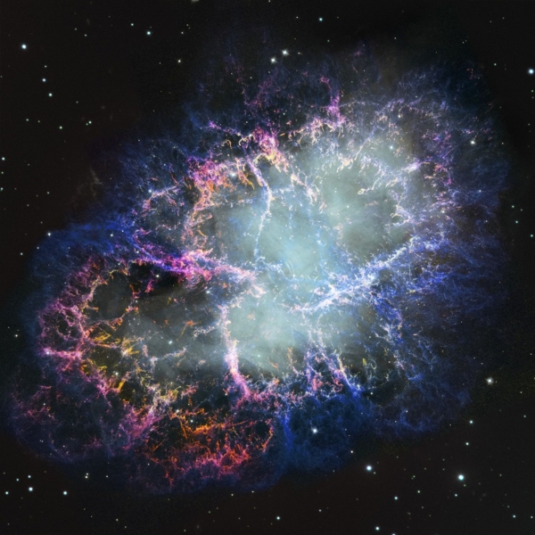 哈伯拍到罕見一幕 蟹狀星雲25年來一直膨脹