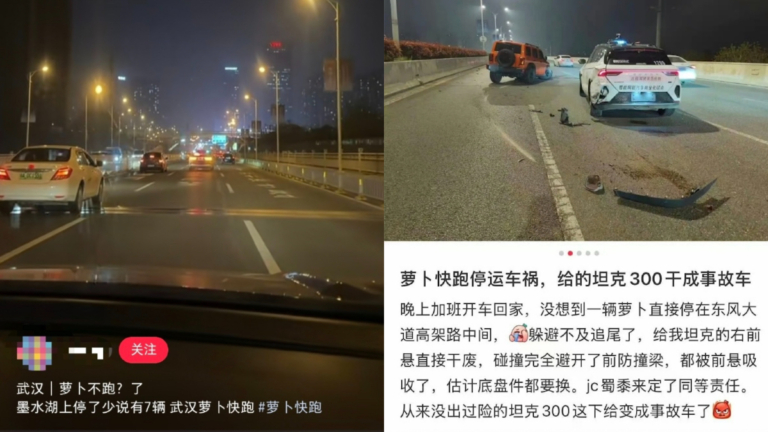 武漢蘿蔔快跑突發系統故障 交通大癱瘓 乘客被困