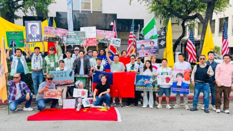 「臺灣有事 民主有事」 洛杉磯華人集會挺臺軍購