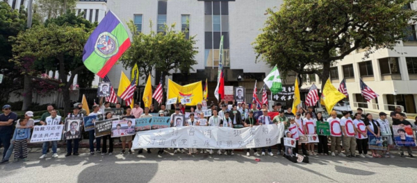 「臺灣有事 民主有事」 洛杉磯華人集會挺臺軍購