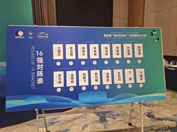 爛柯盃：台灣「三劍客」躋身16強 威震衢州