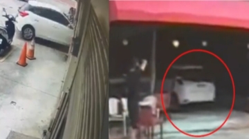 老嫗開車「衝進85度C」 男子吃早餐慘被撞死