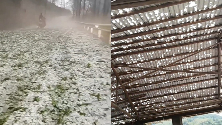 貴州多地遭特大冰雹襲擊 現場畫面驚人（視頻）