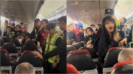 中國女子飛機上大鬧 自稱是空姐 影片熱傳（視頻）