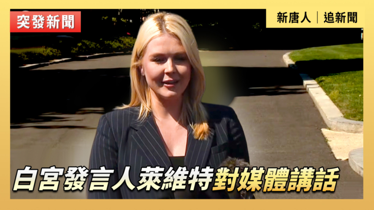 【直播】白宮發言人萊維特對媒體講話