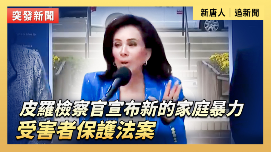 【直播】皮羅檢察官宣布新的家庭暴力受害者保護法案