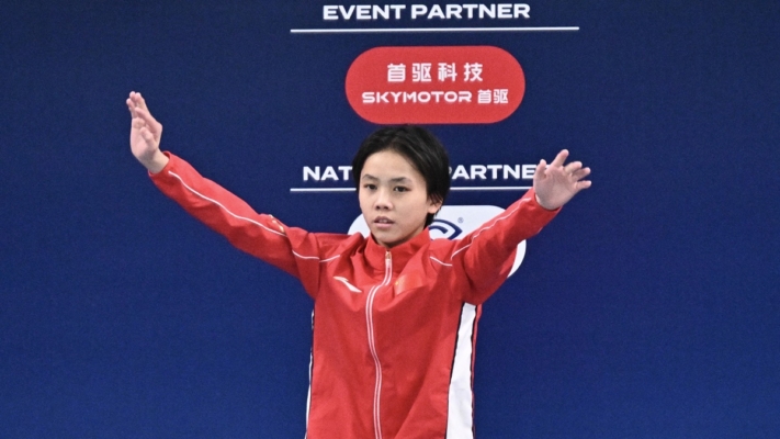 全紅嬋15歲師妹蔣林靜跳水世界盃奪冠 郭晶晶現身
