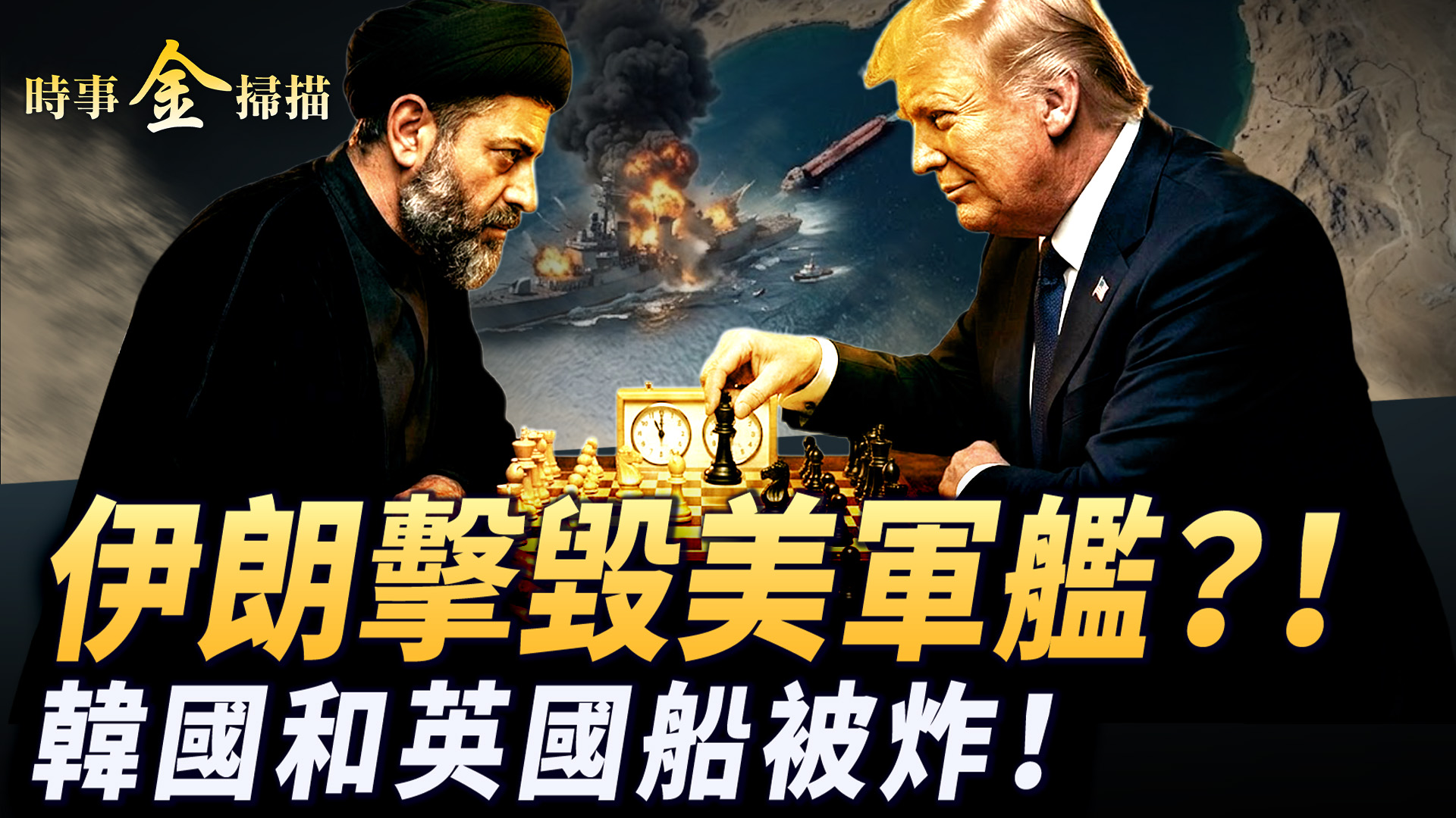 【時事金掃描】伊朗號稱擊毀美軍艦 韓國和英國船海灣被炸