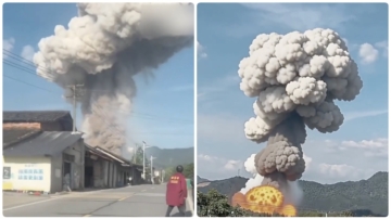 湖南煙花廠爆炸死傷87人 現場如戰場廢墟