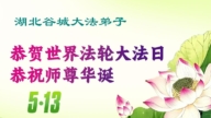 湖北、河南法轮功学员庆祝世界法轮大法日(105条)