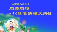 哈尔滨法轮功学员庆祝世界法轮大法日(106条)