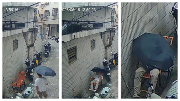 大陸男路邊搖搖椅上猝死 網友感嘆生命無常