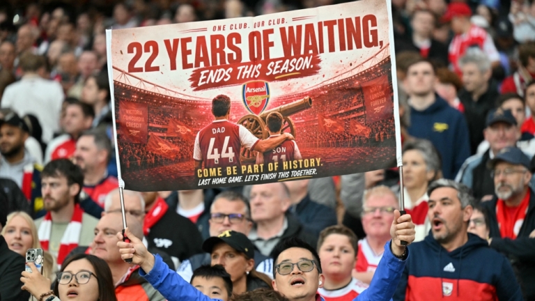 結束22年等待!阿森納提前一輪登頂英超