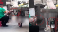 還敢吃嗎!中國女攤販往西瓜上抹不明液體(視頻)