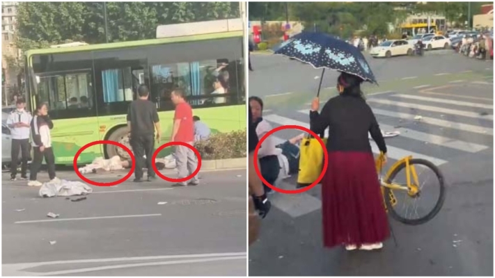 西安轎車加速衝過路口 多人倒地慘不忍睹（視頻）