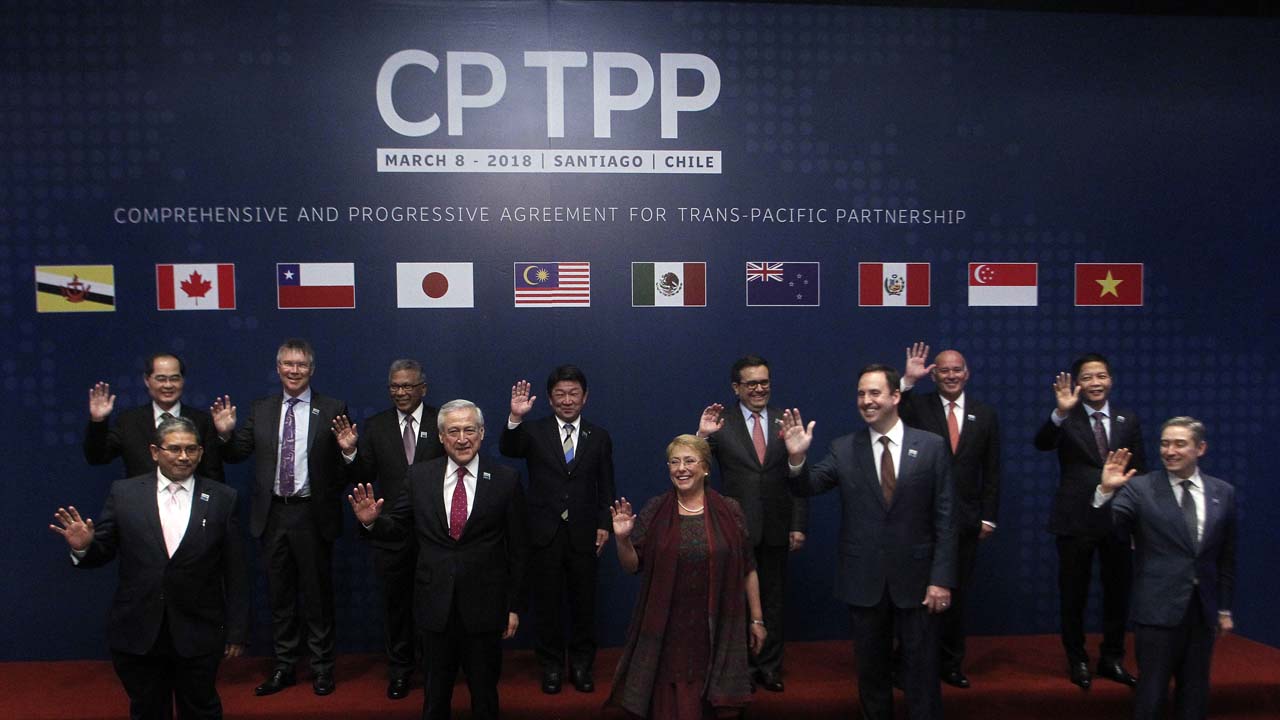 2018年的一次CPTPP會議。資料圖,與本新聞無關。(CLAUDIO REYES/AFP via Getty Images)