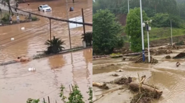 中国重庆连续暴雨 永川区已17人失联1人死亡