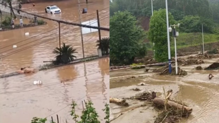 中國重慶連續暴雨 永川區已17人失聯1人死亡