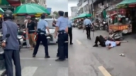 广西男子持刀当街连捅数警 知情人爆凶手动机（视频）