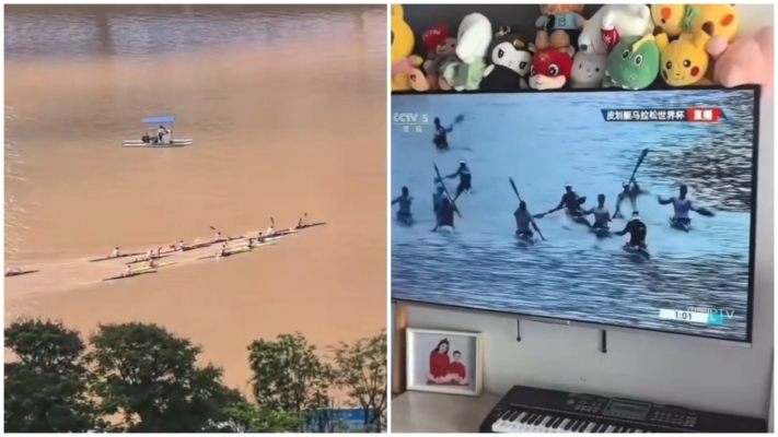 央視高科技：混濁河水在直播鏡頭中變清澈湛藍