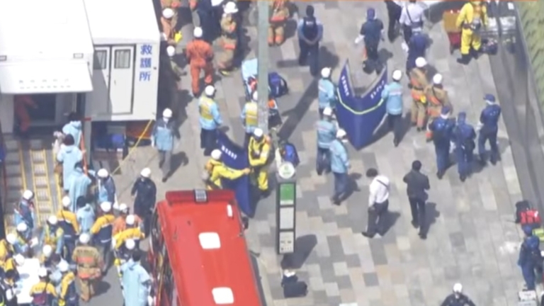 東京銀座GINZA SIX疑遭噴灑催淚瓦斯25人送醫