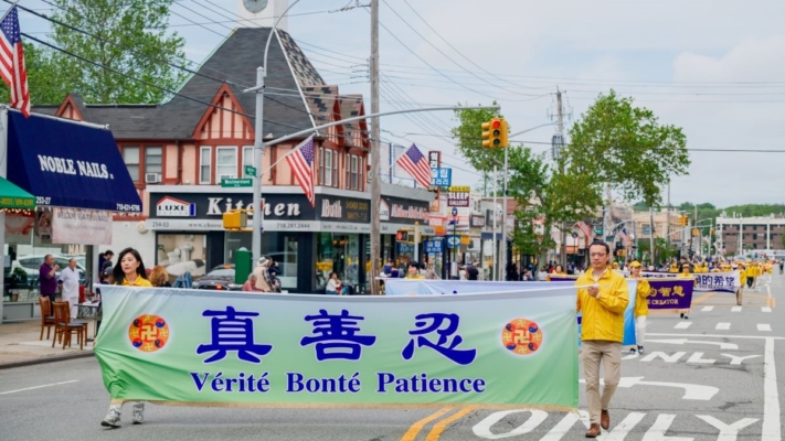 紐約陣亡將士紀念日遊行 法輪功隊伍受矚目