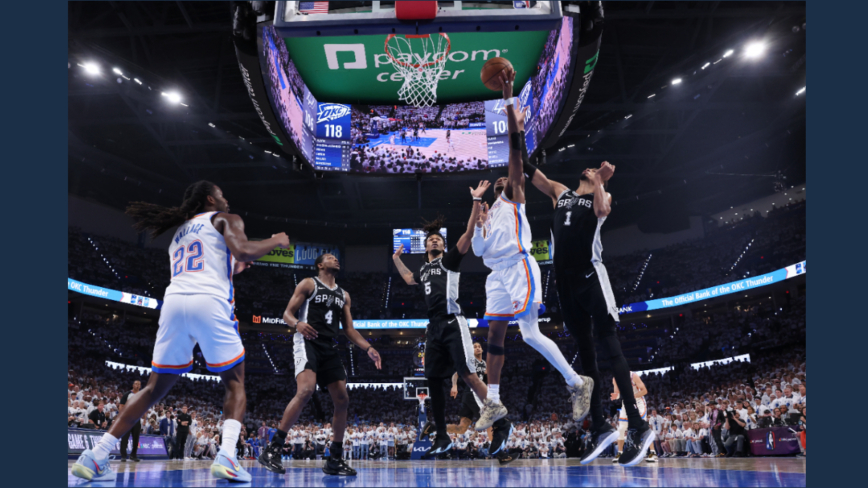 NBA西部決賽:雷霆主場擊敗馬刺 奪得賽點