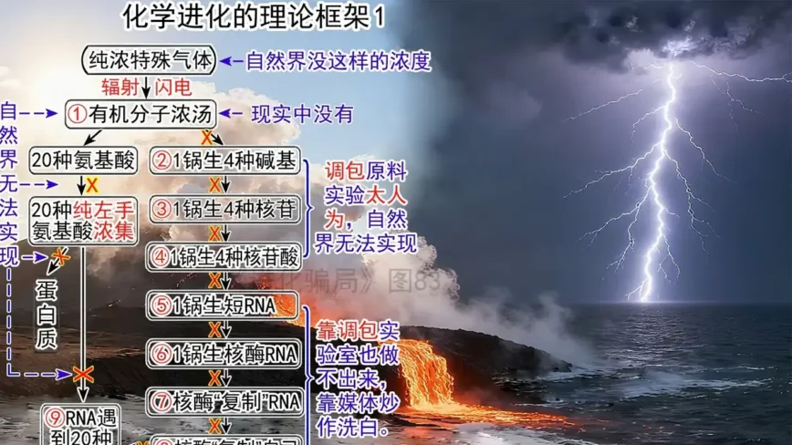 進化騙局(27) 化學進化 全部垮塌