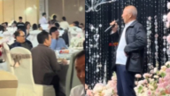 婚宴现场白发大爷当众骂美国 舆论哗然