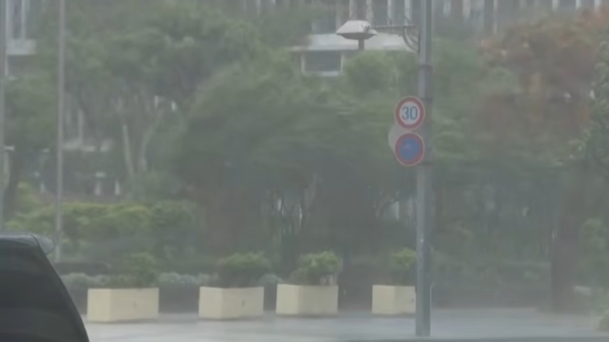 颱風薔薇襲沖繩 現停電災情 公車停駛航班取消