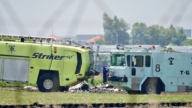 台空军T-34教练机坠毁 2飞官殉职