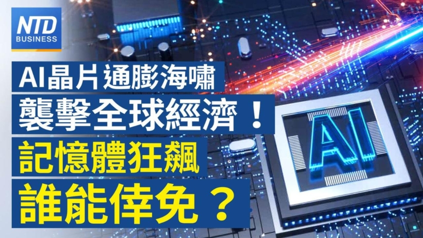 【财经新闻】AI晶片通膨海啸袭击全球经济！记忆体狂飙 谁能幸免？