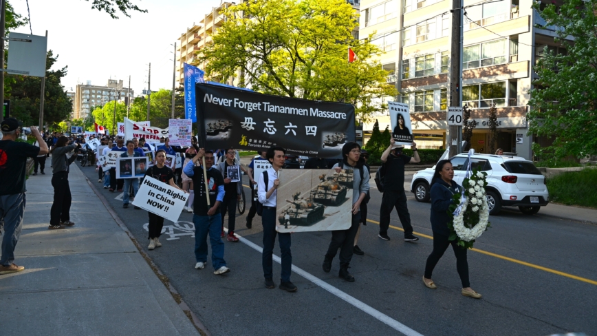 加拿大多地烛光悼念六四 铭记历史维护自由