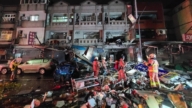 竹市高翠路瓦斯氣爆 整條街滿目瘡痍 2人OHCA(視頻)