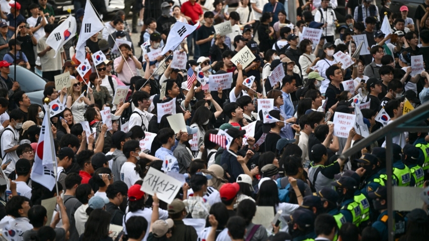 韓國16所大學集會聲明 維護民眾投票權(視頻)