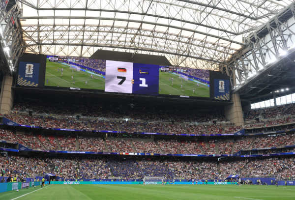 HOUSTON, TEXAS - JUNE 14: A general view of the inside of the stadium during the FIFA World Cup 2026 Group E match between Germany and Curacao at Houston Stadium on June 14, 2026 in Houston, Texas. 