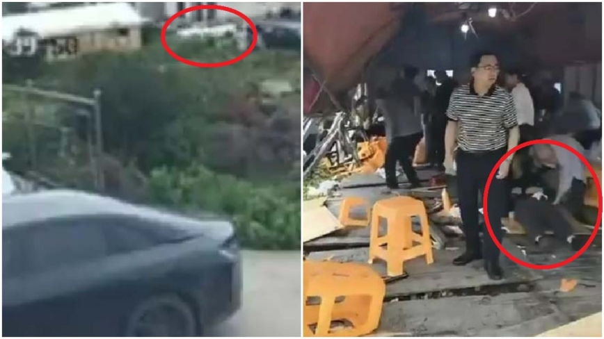 喪上加喪 南通寶馬車衝進喪禮宴席撞死人（視頻）