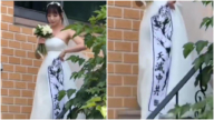反共成韩国时尚 新娘穿“天灭中共”婚纱(视频)
