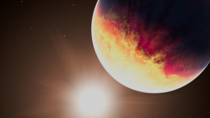 韋伯望遠鏡拍到系外行星被恆星高溫烘烤