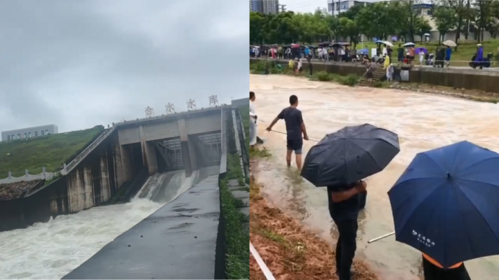 廣東暴雨連連 水庫洩洪造成多地洪災
