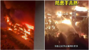 郑州汽车商城大火吞噬整座楼 伤亡不详（视频）